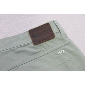 Onward Reserve Performance Pants Mens 40x32 Sage Green Stretch Five Pocket Chino